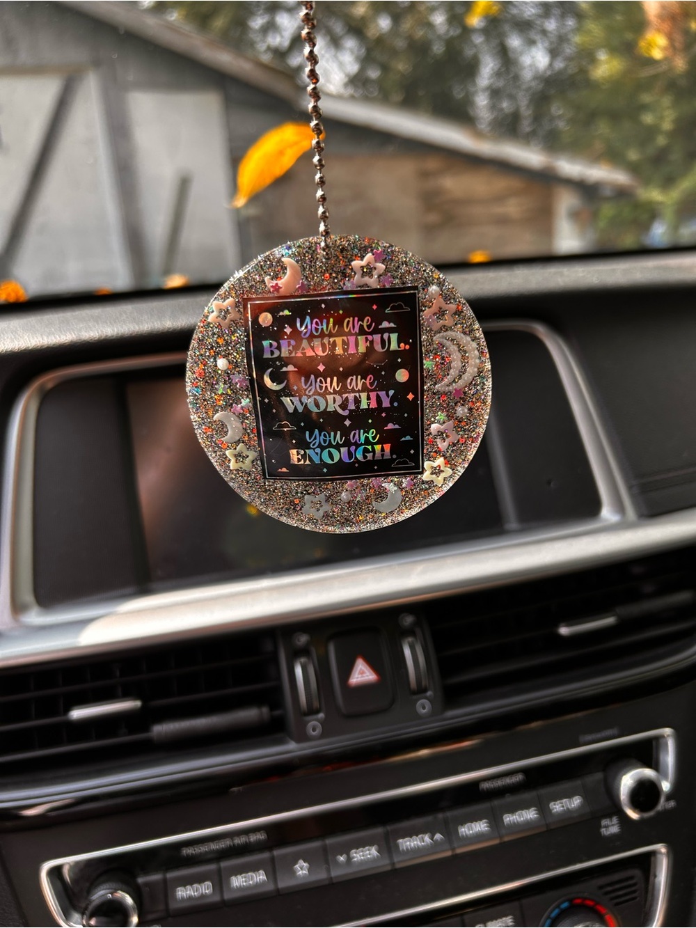 Positive Affirmation car charms and Coasters